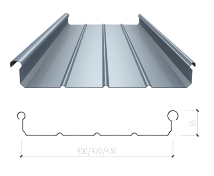 YX65-400/420/430屋面板